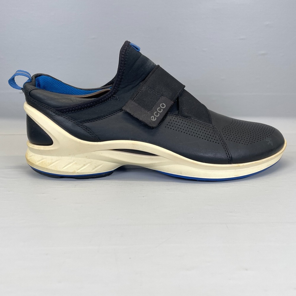 ECCO Biom Fjuel Band Shoes Mens Size 11 Black Leather Athletic Running Sneakers